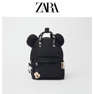 Zara ใหม่ กระเป๋าเป้สะพายหลัง กันน้ํา ลายการ์ตูนมิกกี้เมาส์ สําหรับเด็กผู้ชาย และผู้หญิง