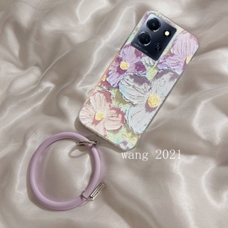 พร้อมส่ง เคสโทรศัพท์มือถือ ซิลิโคนนิ่ม ลายภาพวาดสีน้ํามัน รูปภาพวาดสีน้ํามัน ถอดออกได้ พร้อมแหวนขาตั้ง สําหรับ Infinix Note 30 Pro VIP 30i Hot 30 Play NFC Smart 7 Plus HD 4G 5G