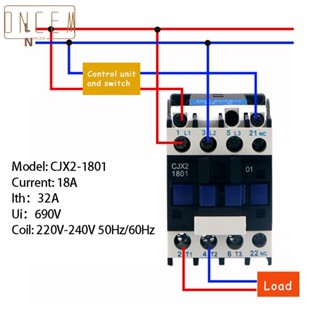 【ONCEMOREAGAIN】Contactor 220V-230V 50Hz 220V-240V 60Hz 600 Times/hour Electrical Appliance