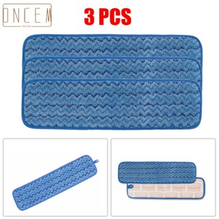 【ONCEMOREAGAIN】Sweeper Mop Cloths 3pcs For Rubbermaid Microfiber Mop Cloth Replace Spare Parts