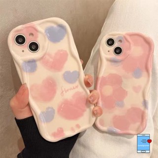 เคสโทรศัพท์มือถือนิ่ม ขอบโค้ง ลายดอกไม้ หัวใจ 3D สีชมพูน้ํา แวววาว สําหรับ Realme C11 C20 C17 C2 C15 5s 5i 5 7i 6i C12 C3 C1 C31 C21Y C35 C55 C25s C30 C21 C33 C25Y C25 C20A