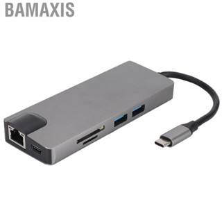 Bamaxis TYPE C Ethernet Hub to USB3.0 x 2 HDMI Memory Card Reading Notebook Office Accessories