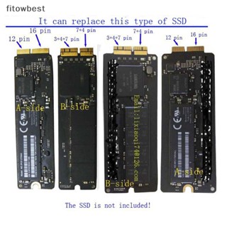 Fbth อะแดปเตอร์แปลง M.2 NGFF AHCI NVMe SSD 12 + 16Pin สําหรับ MacBook 2013-2017 QDD