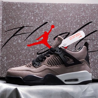 Air Jordan 4 Retro "Taupe Haze" Mocha Black Brown Small TS รองเท้าผ้าใบลําลอง สําหรับผู้ชาย เหมาะกับการเล่นกีฬา บาสเก็ตบอล SN235