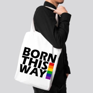 กระเป๋าโท้ท คุณภาพสูง KATSA CANVAS LGBTQ+ PRIDE HZGB