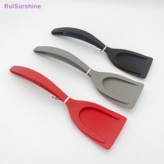 Ruisurshine Two-in-one ไม้พายไนล่อน ที่คีบอาหาร ไข่เจียว ไม้พาย อุปกรณ์ครัวใหม่