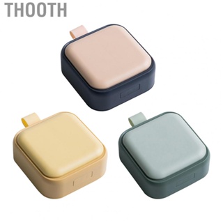 Thooth Portable  Box  Vitamins Container 4 Compartments Large  Sealed PP ABS for Home