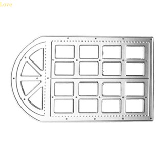 แผ่นแม่แบบโลหะ ฉลุลาย Love Window DIY สําหรับตกแต่งงานหัตถกรรม