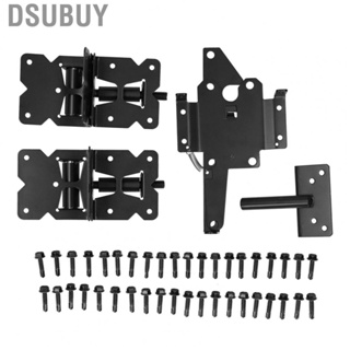 Dsubuy Gate Latch  Hinge Carbon Steel Durable Practical for Yards Fence Gardens Sheds