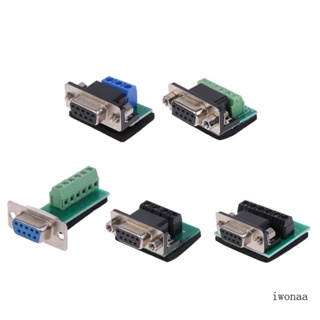 Iwo ใหม่ อะแดปเตอร์เชื่อมต่อ D-SUB 9pin DB9 RS232 Serial เป็นขั้วต่อ 1 ชิ้น