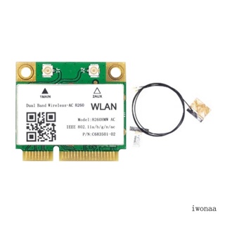 Iwo การ์ด M-PCIE ไร้สาย 2 4 5G AC 8260HMW บลูทูธ Wifi