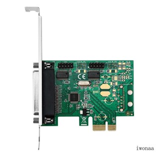 Iwo การ์ดต่อขยาย PCIE 2 พอร์ต สําหรับ Express เป็นอุตสาหกรรม DB25 RS232 COM P