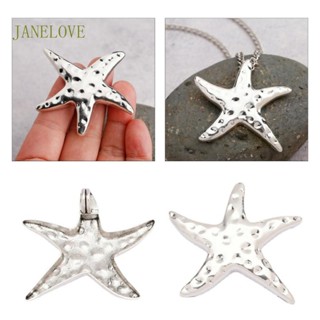 Jlove จี้สร้อยคอ รูปปลาดาว ขนาด 53x62 มม. สําหรับทําเครื่องประดับ แฮนด์เมด Diy