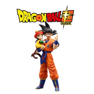 โมเดลฟิกเกอร์ อนิเมะดราก้อนบอล Z Son Goku Holding Gohan ขนาด 30 ซม. ของเล่นสําหรับเด็ก