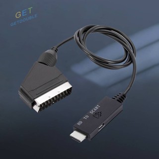 [Getdouble.th] อะแดปเตอร์สายเคเบิล HDMI เข้ากันได้กับสายเคเบิลเสียงวิดีโอ