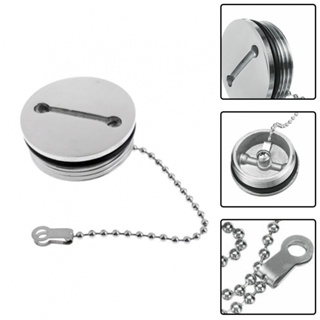 ⚡READYSTOCK⚡1 X 50MM 2 Fuel Gas Tank Cap With Chain Spare Yacht Replacement Hardware New