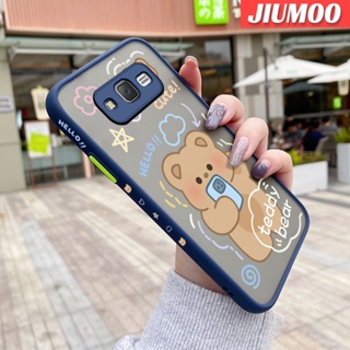 เคสโทรศัพท์มือถือแบบแข็ง ใส กันกระแทก ลายการ์ตูนหมีเท็ดดี้ สําหรับ Samsung galaxy J7 2015 J7 Core J7 Prime J700