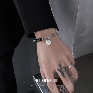 สร้อยข้อมือ อินเทรนด์เรียบง่าย สไตล์สตรีท ไฮเอนด์ สําหรับผู้ชาย