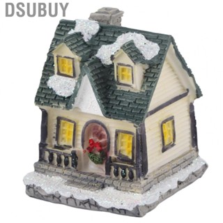 Dsubuy Christmas Village Statue  Light Illuminated House Ornaments Craf WP