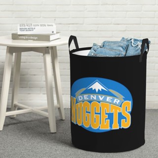 Denver Nuggets DEN ถุงรับตะกร้าซักผ้า ทรงกลม ชั้นเดียว