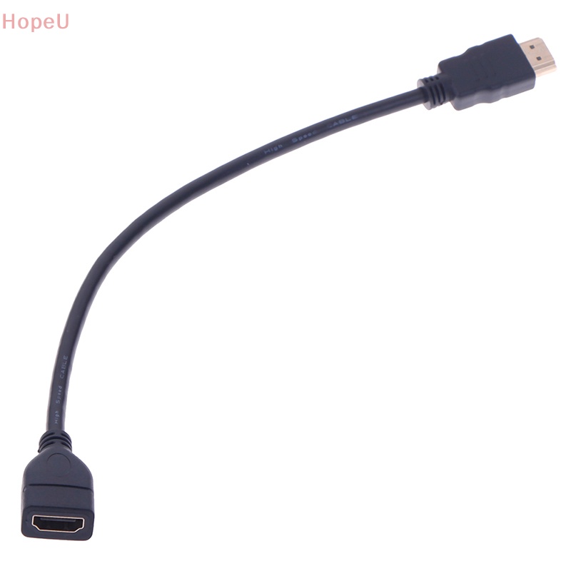[HopeU] สายเคเบิลต่อขยาย HDMI ตัวผู้ เป็นตัวเมีย ขนาด 15 ซม. 30 ซม. 1 ชิ้น