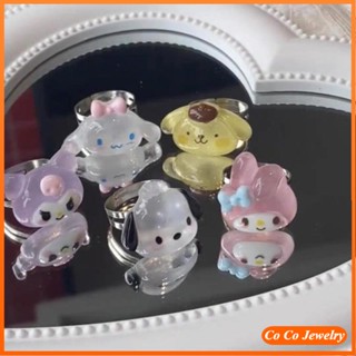 Sanrio Dog Kulomi แหวนเรซิ่น รูปสุนัขน่ารัก สําหรับผู้หญิง COCOJEWELRY