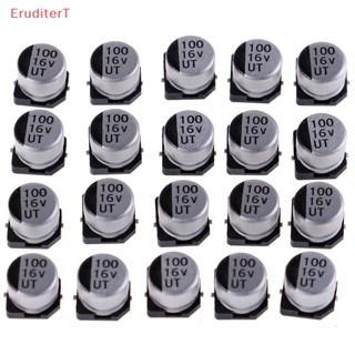 [EruditerT] ตัวเก็บประจุไฟฟ้า SMD 6*5 มม. 16V 100uF 20 ชิ้น [ใหม่]