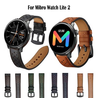 สายนาฬิกาข้อมือหนัง 22 มม. สําหรับ Xiaomi Mibro Watch Lite 2 Smart Watch