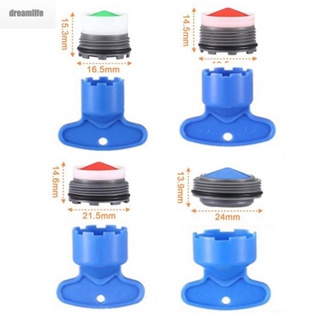 【DREAMLIFE】Durable Faucet Aerator Bubbler Filter Replacement Repair Tool Set Blue (16 24mm)