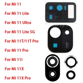 สติกเกอร์เลนส์กล้องด้านหลัง พร้อมกาว สําหรับ Xiaomi Mi 11 11T 11X Pro Mi 11 Lite 5G Mi 11 Ultra Mi 11i 11X