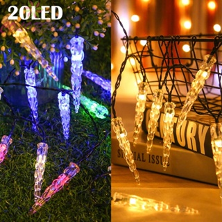 【COLORFUL】Light String With 20 Leds 1pcs Decoration IP44 Ice Rain Icicles Indoor