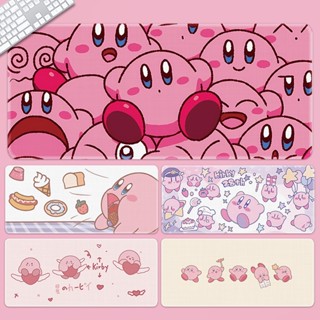 Kam แผ่นรองเมาส์ แบบหนา ขนาดใหญ่ 800 มม. X 300 มม. กันน้ํา พิมพ์ลายการ์ตูน Nintendo Kirby HD สําหรับตกแต่งโต๊ะคอมพิวเตอร์ สํานักงาน