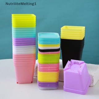 [NutriliteMelting1] ถาดกระถางดอกไม้ ทรงสี่เหลี่ยม คละสี สําหรับทําสวน DIY [TH]