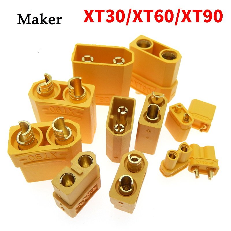 ปลั๊กเชื่อมต่อกระสุน XT30 XT60 XT90 ตัวผู้ ตัวเมีย XT-30 XT-60 XT-90 สําหรับโดรนบังคับ Lipo