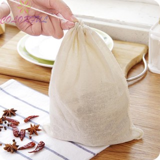 【COLORFUL】Filter Bag Cotton And Linen Kitchen Supplies Mesh Strainer Nut Milk Tea Coffee