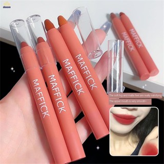 MAFFICK ลิปสติก เนื้อแมตต์กํามะหยี่ 6 สี กันน้ํา ติดทนนาน สีนู้ด ติดบนแก้ว ลิปทินท์ ปากกาแต่งหน้า เครื่องมือแต่งหน้าประจําวัน 【doom】