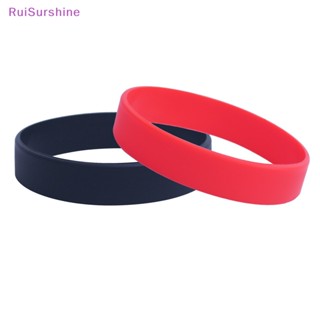 Ruisurshine ขายส่ง สายรัดข้อมือยางซิลิโคน ยืดหยุ่น สายรัดข้อมือ กีฬา กําไลข้อมือ ลําลอง สําหรับผู้หญิง ผู้ชาย ใหม่