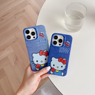 เคสป้องกันโทรศัพท์มือถือ ชุบเงิน ลายคิตตี้ หรูหรา สําหรับ iPhone 11 14 12 13 Pro Max