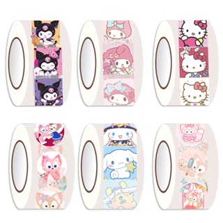 สติกเกอร์ ลายการ์ตูน Sanrio Kuromi My Melody Cinnamoroll Hellokitty สําหรับตกแต่งสมุด DIY (1.38) 200 ชิ้น ต่อชุด