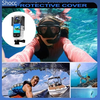 Shocc เคสกล้องแอคชั่น กันน้ํา 40 เมตร อุปกรณ์เสริม สําหรับกล้องแอคชั่น Insta360 X3