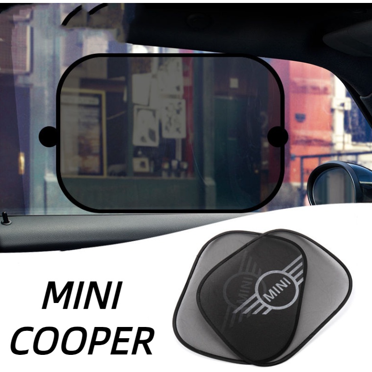 Suitable for MINI COOPER car window mesh shade COUNTRYMAN CABRIO Paceman JCW CLUBMAN F54 F55 F56 F57 F60 R60 R56 R55 R61 side window sunscreen heat insulation invisible suction cup sunshade