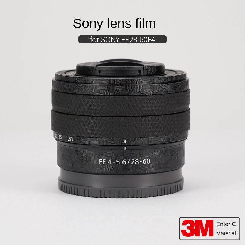 ฟิล์มสติกเกอร์คาร์บอนไฟเบอร์ ป้องกันเลนส์กล้อง สําหรับ sony FE28-60 F4-5.6 3M