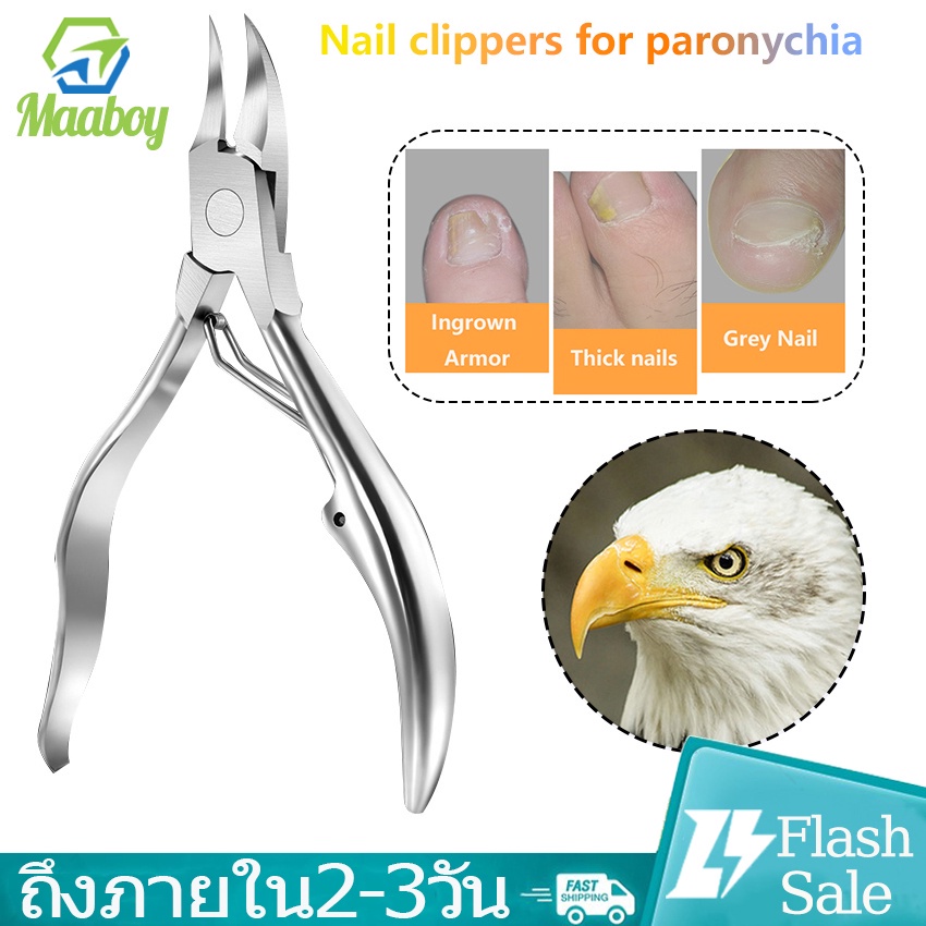 กรรไกรตัดเล็บขบทรงโค้งปากนกอินทรีย์ ตัดเล็บขบฝังลึก กรรไกรตัดหนังเล็บ Pedicure Scissors Nail Pedicure Kit ราคา ถูกที่สุด ดีลบีเคเค
