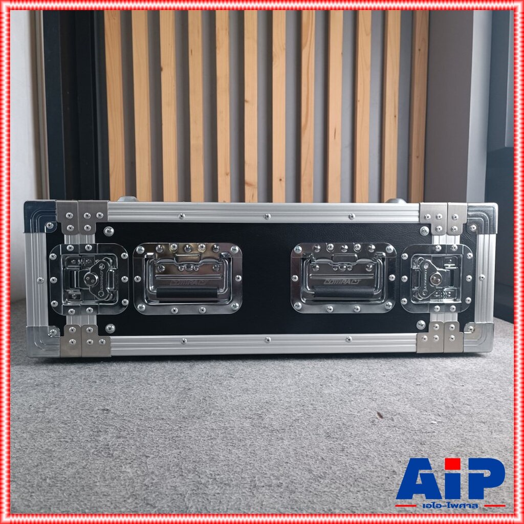 COMPACT B-4U สีดำ RACK ลึก21นิ้ว แร็ค กล่องใส่เครื่องเสียง กล่องแร็คสีดำ แร็คลึก21นิ้ว RACK4U เอไอ-ไ