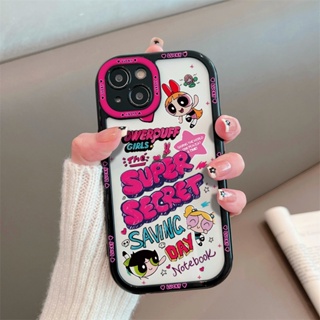 เคสโทรศัพท์มือถือ ซิลิโคนนิ่ม กันกระแทก ลาย Powerpuff Girls สําหรับ iPhone 14promax 13pro 12 11 7p 12 13promax 14 xs xr 11