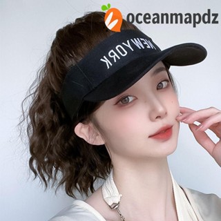 OCEANMAPDZ หมวกเบสบอล วิกผมหางม้า แบบสั้น สีดํา คุณภาพสูง สวมใส่ง่าย เหมาะกับเดินชายหาด แฟชั่นฤดูร้อน สําหรับผู้หญิง