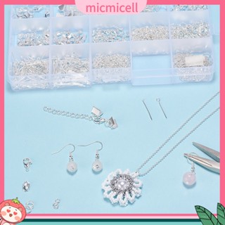 Mic_ ชุดเครื่องประดับ สร้อยคอ สร้อยข้อมือ โซ่ แฮนด์เมด DIY 15 ช่อง ต่อกล่อง