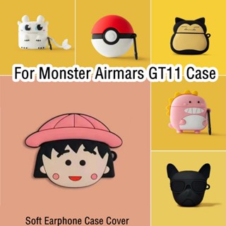 【พร้อมส่ง】เคสหูฟัง แบบนิ่ม กันกระแทก ลายการ์ตูนมอนสเตอร์ สําหรับ Monster Airmars GT11 Monster Airmars GT11