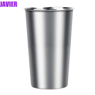 JAVIER แก้วเบียร์ สเตนเลส สีเงิน ขนาด 500 มล.