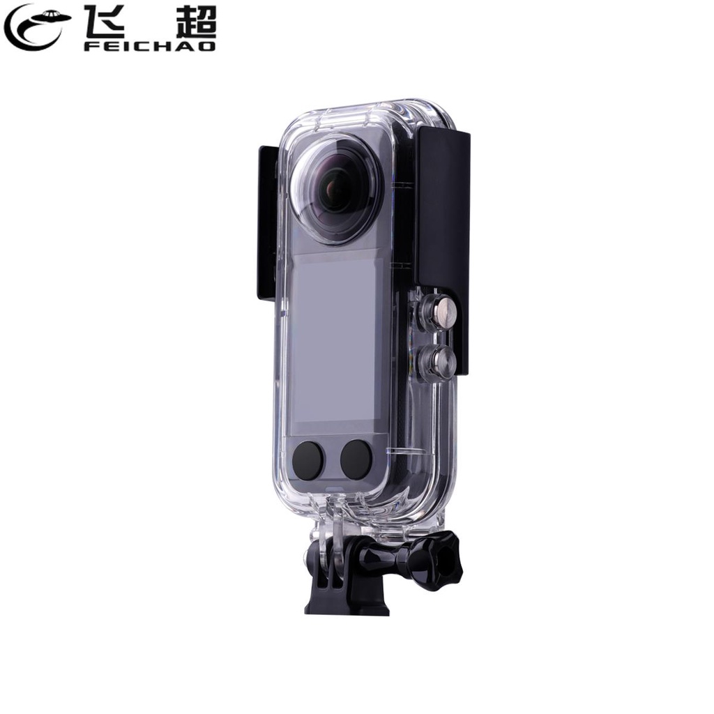 Feichao เคสกล้องพาโนรามา กันน้ํา 45 ม. อุปกรณ์เสริม สําหรับกล้องดําน้ํา Insta360 X3 Insta 360 ONE X3